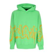 Disclaimer Big Logo Hoodie Lime Lättvikts Sweatshirt Green, Herr