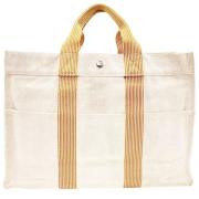 Hermès Vintage Pre-owned Tyg totevskor White, Dam