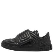 Versace Pre-owned Pre-owned Laeder sneakers Black, Herr