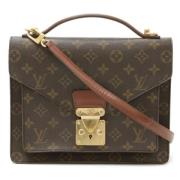 Louis Vuitton Vintage Pre-owned Canvas handvskor Brown, Dam