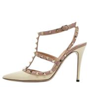 Valentino Vintage Pre-owned Laeder klackskor Beige, Dam