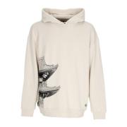 Dolly Noire Tokyo Over Hoodie Lättvikts Sweatshirt Beige, Herr