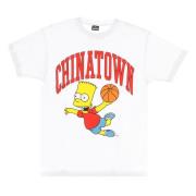 Market The Simpsons Vit T-shirt White, Herr