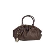 Gucci Vintage Pre-owned Canvas handvskor Brown, Dam