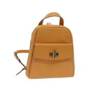 Celine Vintage Pre-owned Laeder ryggsckar Orange, Dam