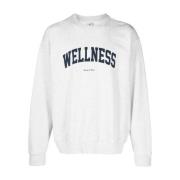 Sporty & Rich Wellness Ivy Crewneck Sweater White White, Herr