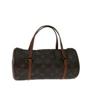 Louis Vuitton Vintage Pre-owned Canvas handvskor Brown, Dam