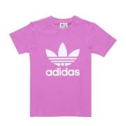 Adidas Trefoil Lila Tee Kortärmad T-shirt Pink, Dam