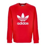 Adidas Klassisk Trefoil Crewneck Sweatshirt Lättvikts Red, Herr