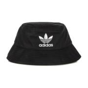 Adidas Svart/Vit Bucket Hat med Logo Black, Herr