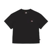 Dickies Avslappnad passform dam box tee Black, Dam