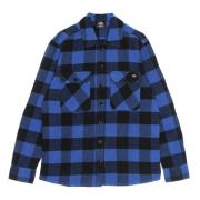 Dickies Blå Flanell Långärmad Skjorta Blue, Herr