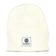 Element Vit Beanie Mössa med Broderad Logotyp White, Herr