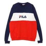 Fila Lättvikts Crewneck Sweatshirt Blockerad Crew Multicolor, Herr