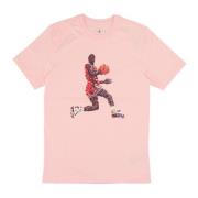 Jordan Legend Herr Tee Rosa/Vit Pink, Herr