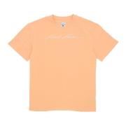 Karl Kani Autograph Heavy Jersey Boxy Tee Apricot Orange, Herr