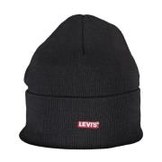 Levi's Blå Logo Broderad Akryl Mössa Blue, Herr