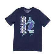 Nike Luka Doncic Mavericks Tee Blue, Herr