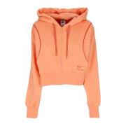 Nike Air Fleece Zip Hoodie Orange, Dam