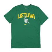 Nike 2024 Basket Tee Litauen Grön Green, Herr