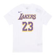 Nike Lebron James NBA Tee Los Angeles Lakers White, Herr