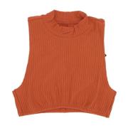 Nike Sportswear Chill Knit Rib Crop Tank Brown, Dam