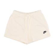 Nike Fleece Shorts Kokosmjölk/Svart White, Dam