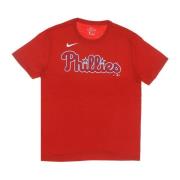 Nike Philadelphia Phillies Baseball Tee Röd Red, Herr