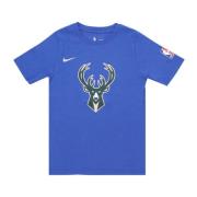 Nike Milwaukee Bucks NBA Tee Blue, Herr