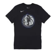 Nike Dallas Mavericks Logo Tee Svart Black, Herr