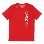 Nike Canada Sport Red Olympics Tee Red, Herr