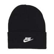 Nike Peak Beanie Mössa Svart/Vit Ribbad Black, Herr