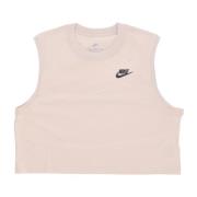 Nike Sportswear Club Crop Tee Beige, Dam