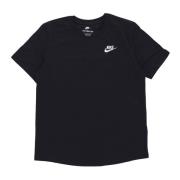 Nike Svart Sportswear Club Tee Kortärmad Black, Dam