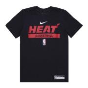 Nike Miami Heat Basketball Practice Tee Black, Herr