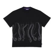 Octopus Svart Outline Tee Herr T-shirt Black, Herr