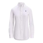 Ralph Lauren Vit Button-Down Skjorta White, Dam