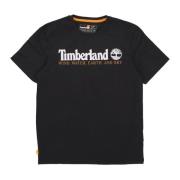 Timberland Svart Front Tee Herr T-shirt Black, Herr