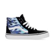 Vans Flamtryck Hög Topp Sneaker Black, Unisex