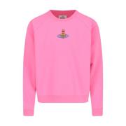 Vivienne Westwood Rosa Logo Crewneck Sweater Pink, Herr