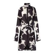 Nina Ricci Svart High Neck Midi Klänning Black, Dam