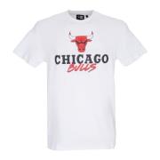 New Era Chicago Bulls Script Tee White/Red White, Herr