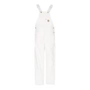 Carhartt Wip Canvas Bib Overall Dungarees White, Herr