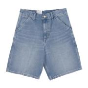 Carhartt Wip Ljusblå Denim Shorts Avslappnad Passform Blue, Herr