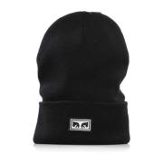 Obey Ikon Ögon Svart Beanie Mössa Black, Herr