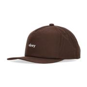 Obey Flat visir snapback keps brun Brown, Herr