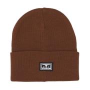 Obey Ikon Ögon Sepia Beanie Mössa Beige, Herr