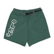 Obey Palm Leaf Herr Shorts Green, Herr