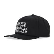 Obey Svart böjd skärm snapback keps Black, Herr