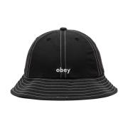 Obey Nylon Unstructured Bucket Hat Black, Herr